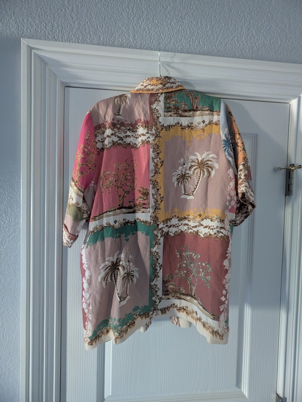 Ranna Gill Tropical Print Linen Blouse - Picture 11 of 11